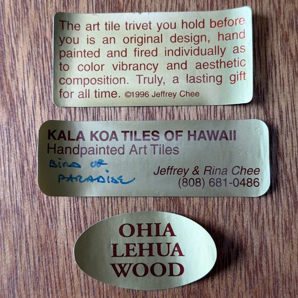 Kala Koa Tiles of Hawaii kala koa